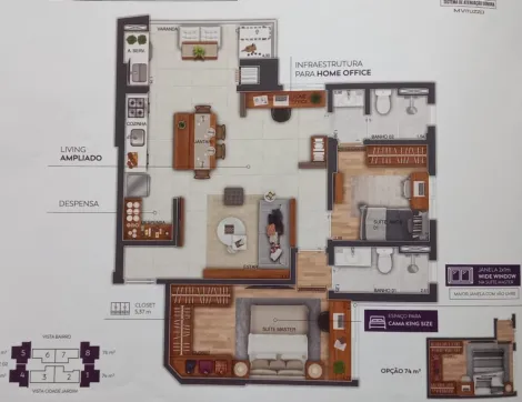 imagem 1 - Apartamento à Venda no Wonder Cidade Jardim: Sofisticação e Conforto imagem 1 - Apartamento à Venda no Wonder Cidade Jardim: Sofisticação e Conforto